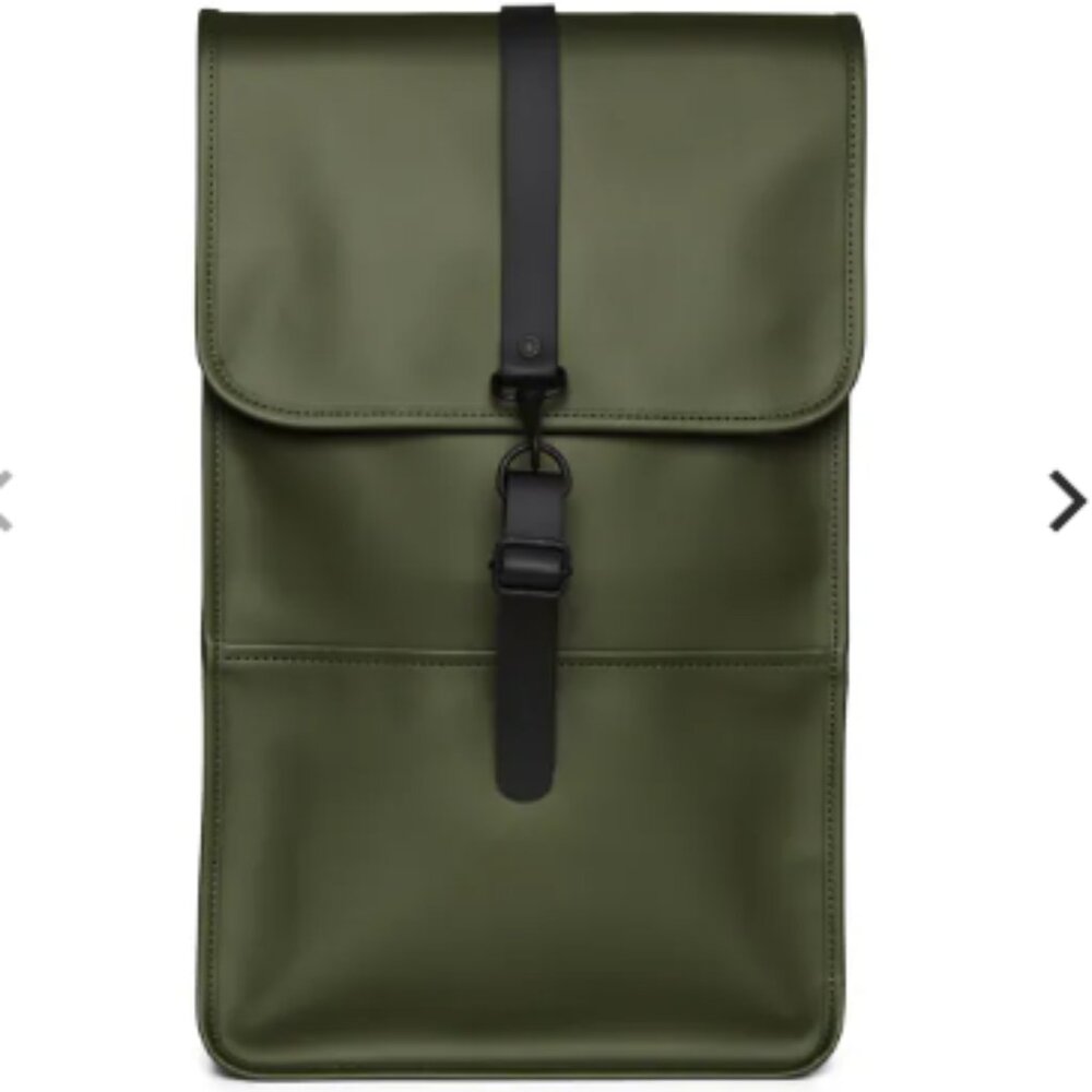 NWT RAINS Evergreen WATERPROOF Backpack W/ Laptop Sleeve